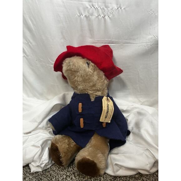 Eden Toys Other - Vintage Paddington Bear Eden Toys 1975, 1981 Red Hat Blue Coat 12”Plush Stuffed.